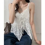フロントリボンシアーキャミソール レイヤードトップス体型カバー きれいめカジュア… | SUNSHINE CLOSET | 詳細画像12 