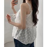 フロントリボンシアーキャミソール レイヤードトップス体型カバー きれいめカジュア… | SUNSHINE CLOSET | 詳細画像5 
