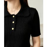 レディース ニットトップス 通勤通学サマーニットプルオーバー | SUNSHINE CLOSET | 詳細画像6 