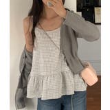 レディース サイドリボン重ね着トップス ペプラム裾 | SUNSHINE CLOSET | 詳細画像15