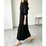大人の抜け感ワンピレディース 体型カバー 立体花柄レース袖切替ワンピ春夏 | SUNSHINE CLOSET | 詳細画像21 