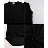 大人の抜け感ワンピレディース 体型カバー 立体花柄レース袖切替ワンピ春夏 | SUNSHINE CLOSET | 詳細画像30 