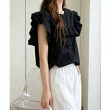 大人可愛いストライプシャツ きれいめフェミニン フレンチスリーブブラウス | SUNSHINE CLOSET | 詳細画像10