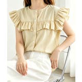 大人可愛いストライプシャツ きれいめフェミニン フレンチスリーブブラウス | SUNSHINE CLOSET | 詳細画像22