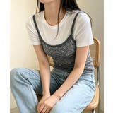 花柄レースインナー シースルーキャミ ビスチェ風トップス透け感 | SUNSHINE CLOSET | 詳細画像10