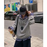 襟付きトレーナービッグシルエットスウェットトップス オーバーサイズ レディース重… | SUNSHINE CLOSET | 詳細画像10 