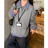 襟付きトレーナービッグシルエットスウェットトップス オーバーサイズ レディース重… | SUNSHINE CLOSET | 詳細画像20 