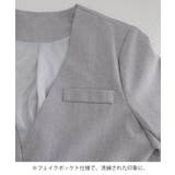 上品フェミニンミドル丈ジャケットウエストマークベルト付ノーカラー羽織り大人可愛い… | SUNSHINE CLOSET | 詳細画像29 
