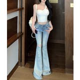 リブニットアシンメトリータンクトップ ヘルシーセクシー ショート丈 | SUNSHINE CLOSET | 詳細画像10 