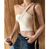 リブニットアシンメトリータンクトップ ヘルシーセクシー ショート丈 | SUNSHINE CLOSET | 詳細画像13 