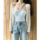 リブニットアシンメトリータンクトップ ヘルシーセクシー ショート丈 | SUNSHINE CLOSET | 詳細画像17 