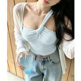 リブニットアシンメトリータンクトップ ヘルシーセクシー ショート丈 | SUNSHINE CLOSET | 詳細画像18 