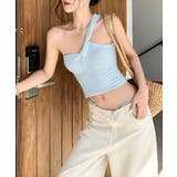 リブニットアシンメトリータンクトップ ヘルシーセクシー ショート丈 | SUNSHINE CLOSET | 詳細画像22 
