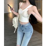 リブニットアシンメトリータンクトップ ヘルシーセクシー ショート丈 | SUNSHINE CLOSET | 詳細画像8 