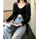 透かし編みトップス レディース ロングスリーブ | SUNSHINE CLOSET | 詳細画像2