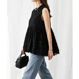 レディース クルーネックtシャツ 華やかなドッキングトップス大人可愛い | SUNSHINE CLOSET | 詳細画像14