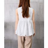 レディース クルーネックtシャツ 華やかなドッキングトップス大人可愛い | SUNSHINE CLOSET | 詳細画像18