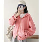 フーディパーカーレディース 薄手スウェットブルゾン ドロップショルダー | SUNSHINE CLOSET | 詳細画像17 