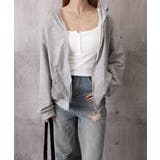 フーディパーカーレディース 薄手スウェットブルゾン ドロップショルダー | SUNSHINE CLOSET | 詳細画像24 