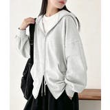 フーディパーカーレディース 薄手スウェットブルゾン ドロップショルダー | SUNSHINE CLOSET | 詳細画像9 