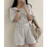 ジップアップパーカー クロップド丈トップス夏 ハイウエストショートパンツ | SUNSHINE CLOSET | 詳細画像15