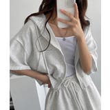 ジップアップパーカー クロップド丈トップス夏 ハイウエストショートパンツ | SUNSHINE CLOSET | 詳細画像17