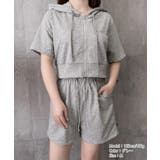 ジップアップパーカー クロップド丈トップス夏 ハイウエストショートパンツ | SUNSHINE CLOSET | 詳細画像20