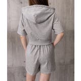 ジップアップパーカー クロップド丈トップス夏 ハイウエストショートパンツ | SUNSHINE CLOSET | 詳細画像22