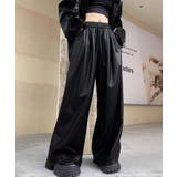 フェイクレザーワイドパンツ ハイウエスト | SUNSHINE CLOSET | 詳細画像10 