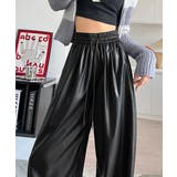 フェイクレザーワイドパンツ ハイウエスト | SUNSHINE CLOSET | 詳細画像13 