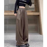 フェイクレザーワイドパンツ ハイウエスト | SUNSHINE CLOSET | 詳細画像19 