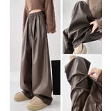 フェイクレザーワイドパンツ ハイウエスト | SUNSHINE CLOSET | 詳細画像9 
