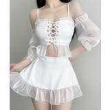 体型カバー水着レディース フリルトップス シアースリーブ付き | SUNSHINE CLOSET | 詳細画像17 
