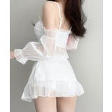 体型カバー水着レディース フリルトップス シアースリーブ付き | SUNSHINE CLOSET | 詳細画像18 