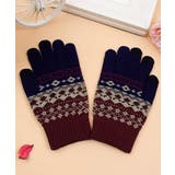 ジャカードニット手袋スマホ対応手袋裏起毛 | SUNSHINE CLOSET | 詳細画像1
