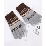 ジャカードニット手袋スマホ対応手袋裏起毛 | SUNSHINE CLOSET | 詳細画像10