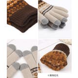ジャカードニット手袋スマホ対応手袋裏起毛 | SUNSHINE CLOSET | 詳細画像21