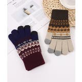 ジャカードニット手袋スマホ対応手袋裏起毛 | SUNSHINE CLOSET | 詳細画像6