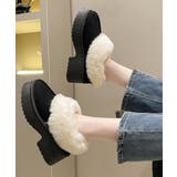 スエード調 ショートムートンブーツ厚底靴 | SUNSHINE CLOSET | 詳細画像3 