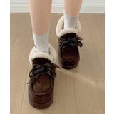 厚底ムートンブーツもこもこショートブーツ | SUNSHINE CLOSET | 詳細画像14 