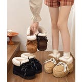 厚底ムートンブーツもこもこショートブーツ | SUNSHINE CLOSET | 詳細画像3 