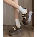 ダブルベルトボアムートンシューズ 厚底靴 | SUNSHINE CLOSET | 詳細画像3