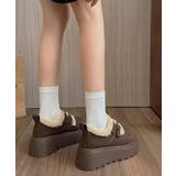 ダブルベルトボアムートンシューズ 厚底靴 | SUNSHINE CLOSET | 詳細画像4