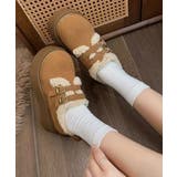 ダブルベルトボアムートンシューズ 厚底靴 | SUNSHINE CLOSET | 詳細画像9