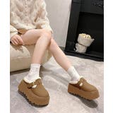 ボア厚底モカシンレディースサボサンダル冬 | SUNSHINE CLOSET | 詳細画像12