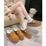 ボア厚底モカシンレディースサボサンダル冬 | SUNSHINE CLOSET | 詳細画像18