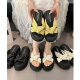 レディースボリュームソールサンダル 大人可愛いつっかけサンダル 歩きやすいスリッ… | SUNSHINE CLOSET | 詳細画像19 