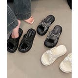 レディースボリュームソールサンダル 大人可愛いつっかけサンダル 歩きやすいスリッ… | SUNSHINE CLOSET | 詳細画像26 