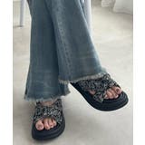 レディースボリュームソールサンダル 大人可愛いつっかけサンダル 歩きやすいスリッ… | SUNSHINE CLOSET | 詳細画像35 