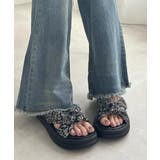 レディースボリュームソールサンダル 大人可愛いつっかけサンダル 歩きやすいスリッ… | SUNSHINE CLOSET | 詳細画像36 